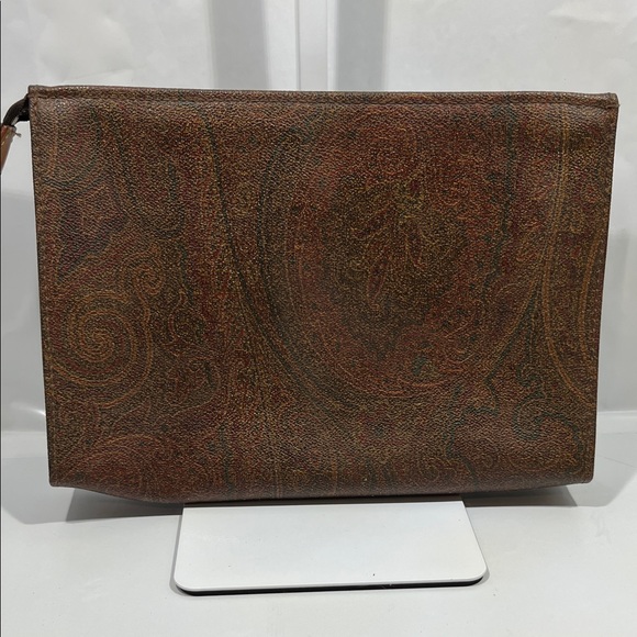 Etro Brown Paisley Toiletry Bag